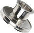 SS304 Straight Reducer Adapter, ISO-LF NW63 Flange to ISO-KF NW40 Stainless Steel 304 Tubulated Adapter