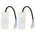 PATIKIL CBB60 35uf Running Capacitor, 2Pcs AC 450V 50/60Hz Cylinder 95x44mm for Water Pumps, Washing Machines