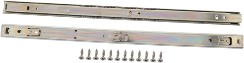 VILLCASE 2pcs Heavy Duty Full Extension Keyboard Drawer Slides Bearings for Bedside