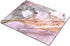 Smooffly White Gold Marble Office Mousepad, Pink Marbled Mouse Pad for Her, Marble Desk Accessory