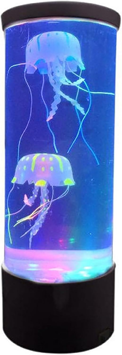 DLBJZQXC Floating Jellyfish Lamp, Multiple Sizes Table Light with Auto 7 Color Changing,