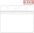 Horizontal Sealable Waterproof Badge Holders - Clear Plastic Name Tag ID Card Holder (10PCs)