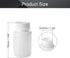 Othmro PE Plastic Lab Chemical Reagent Bottles 5pcs, 150ml/5.1oz Wide Mouth 32.5mmID Round Sample Liquid Storage Container Sealing Bottles White with Cap