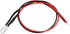 uxcell 3Pcs 5mm Pre Wired LED, Red DC3-5V Clear Lens, Light Emitting Diodes