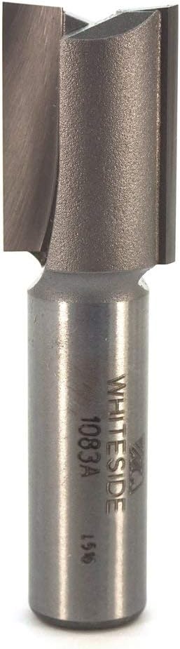 Whiteside Router Bits 1083A, Straight Bit, 23/32-Inch Cutting Diameter, 1-Inch Cutting Length