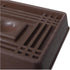 19076 2-Inch (Pack 4) Shepherd Hardware Square Caster Furniture Cup Walnut Finish