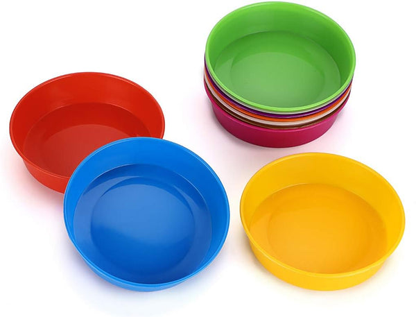BTSKY Assorted Colors Plastic Sorting Bowls Set of 10