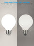 G25 Bulbs Dimmable, Bulb Bulb, 4.5W(60W 500lm, E26 4000K Pack 6 TORCHSTAR Globe Light LED Round Frosted Vanity Light