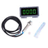 4 Digital LED Tachometer RPM Speed Meter + Hall Proximity Switch Sensor NPN DC 8-24V for Lathes Conveyor
