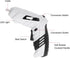 Electric Screwdriver Set - Cordless Handheld Power Screwdriver with 2Pcs Bits, USB Rechargeable Drill Kit, White