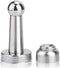 Heavy Duty Magnetic Door Stop, Wall/Floor Mounted Door Holder, Magnetic Door Catch Stopper, Silver, 1-Piece