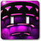 3dRose lsp_64905_2 A Wall Sconce Light in Purple All Lit Up Double