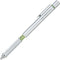 Uni M41010.26 Shift Pipe Lock Drafting 0.4mm Pencil, Silver Body with Green Accent