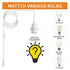 16Ft E26/E27 (whyui3) Plug in Light Socket,Pendant Light Cord Lamp Kit, Pendant Light Cord Kit Light Socket Hanging