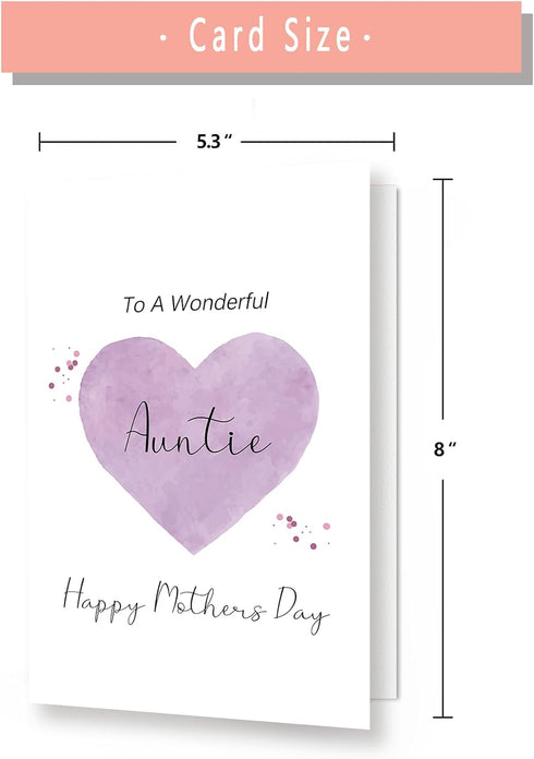 YiKaLus Humorous Happy Mother's Day Card for Aunt - A Thoughtful Gift from Niece or Nephew