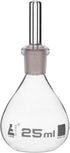 EISCO 25ml Specific Gravity Bottle - Flat Bottom with Perforated Stopper, Borosilicate Glass Labs