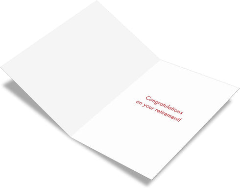 NobleWorks - Diddly Squats Funny Retirement Greeting Card with Envelope - Cute Cat Workout, Congrats Card C3955RTG