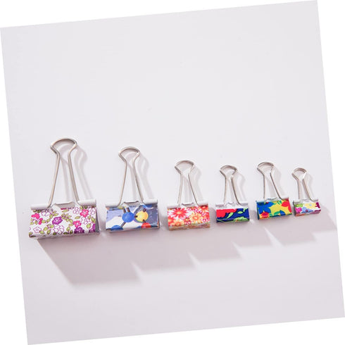EXCEART 48pcs Paper Binder Clip, File Clips, Dovetail Clip Assorted
