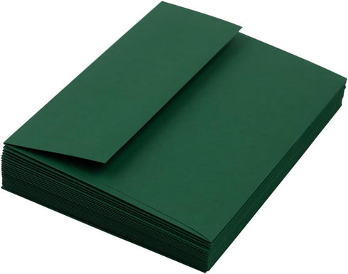 JAM PAPER A6 Premium Invitation Envelopes - Dark Green, 4 3/4 x 6 1/2, 50/Pack