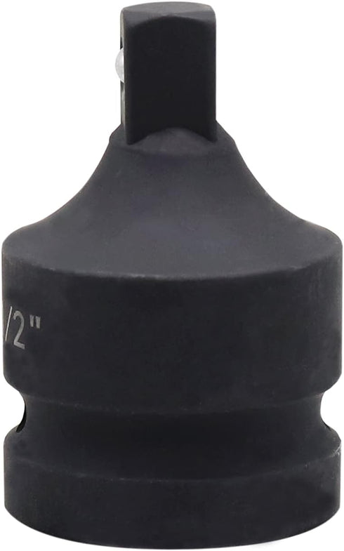 Impact Socket Adapter and Reducer - 1 Inch Drive F to 1/2 Inch M Chrome Molybdenum Steel Converter for Auto