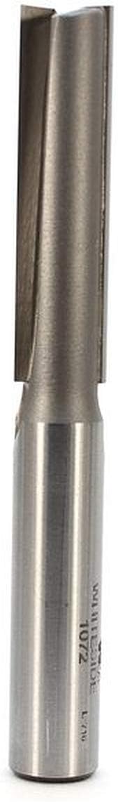 Whiteside Router Bits 1072 Straight Bit, 1/2-Inch Diameter, 2-Inch Length