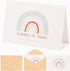 FourGiven Family Co Baby Shower Thank You Cards with Envelopes, 50 Pack, Baby Girl Shower,