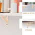 2pcs 20x20cm Balacoo Solid Wood Triangle Shelf Brackets Heavy Duty Wall Shelf Supports and Workbench Storage