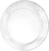 13.5 inch Clear Round Tray Disposable Serving Tray for Vanity, Kitchen, Bathroom,