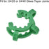 uxcell Lab Joint Clip Plastic Clamp Mounting Clips for 24/25 or 24/40 Glass Taper Joints Laboratory Connector Green 10Pcs