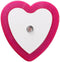 ausuky 0.5W Plug-in Auto Sensor Control LED Night Light Lamp Bedroom Hallway Heart