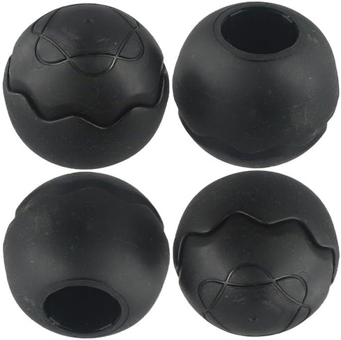 Tidevib 23mm 13-16mm 4-Pack Camping Chair Foot Pads Anti-Sink Spherical Leg Covers Non-Slip Wear-Resistant Plastic