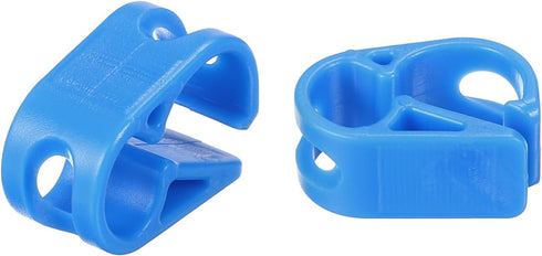PATIKIL Plastic Tube Tubing Clamps, 5Pcs Adjustable Hose Clamp Clip for Laboratory Pinch Valve, Blue
