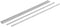 uxcell M4 x 180mm 0.7mm Pitch 304 Stainless Steel Fully Threaded Rods - Silver Tone, 5 Pcs