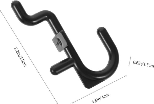 20pcs Plastic Pegboard Hooks Utility Tool Hangers Garage Storage Accessories for Pegboard Organization and Workbench
