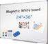 XIWODE Magnetic Dry Erase Board - Wall-Mounted Whiteboard, 24 x 36 inches, Lightweight Portable with Silver Aluminum