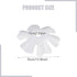 Ioensy 35cm Minimalist Table Pendant Lamp, Floral Design, PVC Flower