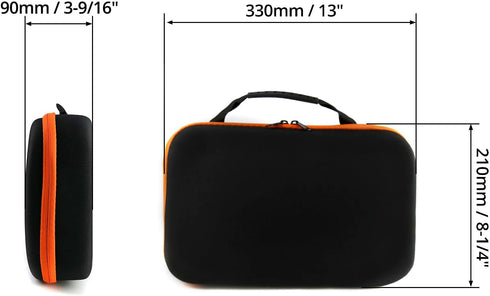 2 Pack 33x22.5x9cm, QWORK Hard Storage Tools Case Replacement, for Store Electric drill and Tool Sharpeners, Case Only