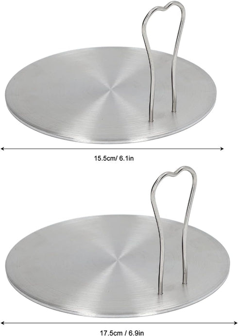 (6.9in) Tyenaza Cookware Induction Adapter Plate, Stainless Steel Heat Diffuser for Electric and Gas Stove Elevate Your