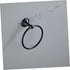 1Set Balacoo Black Towel Rack Accessory Stainless Steel Wall Mount Towel Ring for Bathroom Space Saving Design