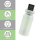 Titgoes Bulb, Dimmable USB Night Light Frosted Glass Bottle Mini Portable Lamp, Touch Ambient Light, Universal for Most