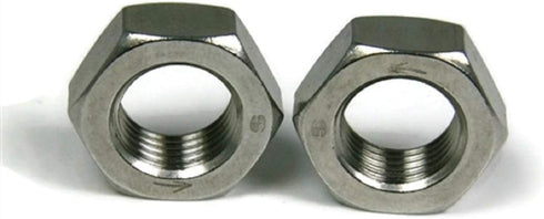 RAW PRODUCTS CORP 304 5/16"-24 25 Left Hand Jam Nuts Stainless Steel QTY