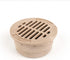 Premium USA Made 3" Inch TAN Outdoor Round Flat Drain Grate Cover, Fits All 3" Inch Sewer & Drain Pipe/Fittings