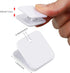 Self Adhesive Clips, Wall Clips, Shower Curtain Clips, Photo Clips for Paper Flag Hanger Double-Sided Adhesive Spring Clips for Teachers, Poster Home Office Rope (White, 12 Pieces) by Jetec