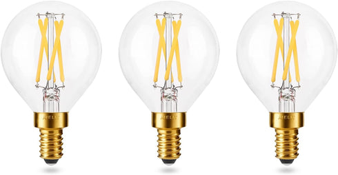Globe E12 Bulb, 4W(40-Watt Equivalent), Soft White 3000K, G15/G50 Dimmable LED Light