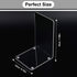 MerryNine Clear Book Ends 2pcs, Decorative Non-Slip Acrylic Bookends for Heavy Duty Books, Kids Bookshelf Organizer