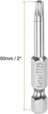 TT25 Star 7 Point Screwdriver Bit 1/4" Hex Shank 2" Length Magnetic Security Torx Screw Driver Power Tool by HARFINGTON