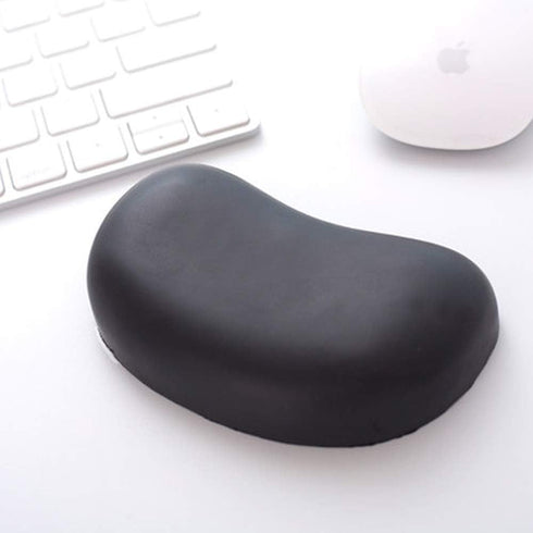 Ergonomic Memory Foam Wrist Pad, Anti-Skid Mouse Pad Support Mat for PC Computer Laptop Desktop (Deep Black)