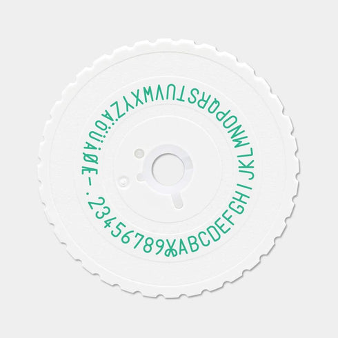 Motex Embossing Label Maker, Old School Labeling Tool for Manual Label Embossing - E-101 (1 Wheel, White)