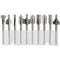 Mesee 10Pcs HSS Router Bits 1/8"(3mm) Shank Carbide Engraving Bit Set for DIY Woodworking