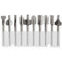 Mesee 10Pcs HSS Router Bits 1/8"(3mm) Shank Carbide Engraving Bit Set for DIY Woodworking